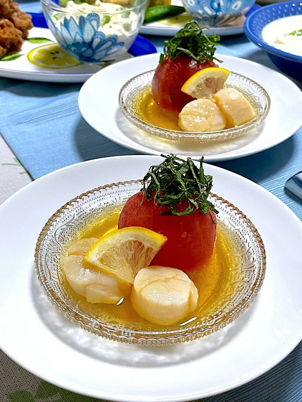 トマトとホタテのレモン煮🍋|シフォンさん