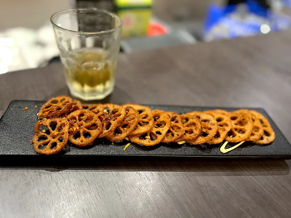 Lotus Chips with 2-years aged Umeshu|Aileen Reonaさん