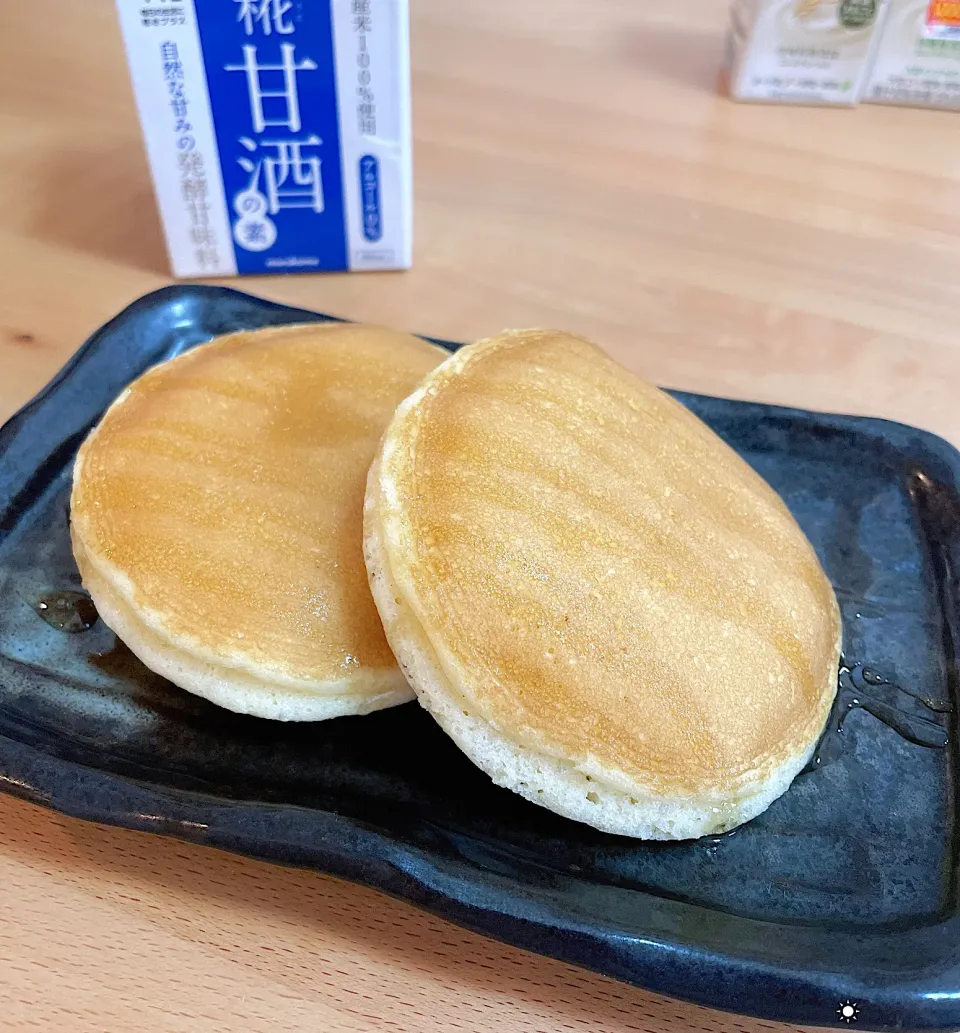 Snapdishの料理写真:プラス糀を使用したパンケーキ|shikimamaさん