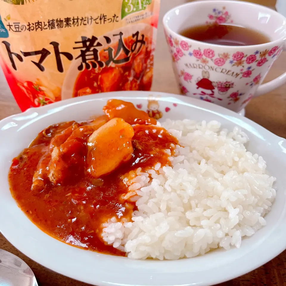 大豆のお肉のトマト煮込み|なっさまーさん