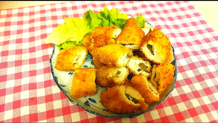 💕梅シソ挟みフライ♡夏に食べたいさっぱりフライ💕