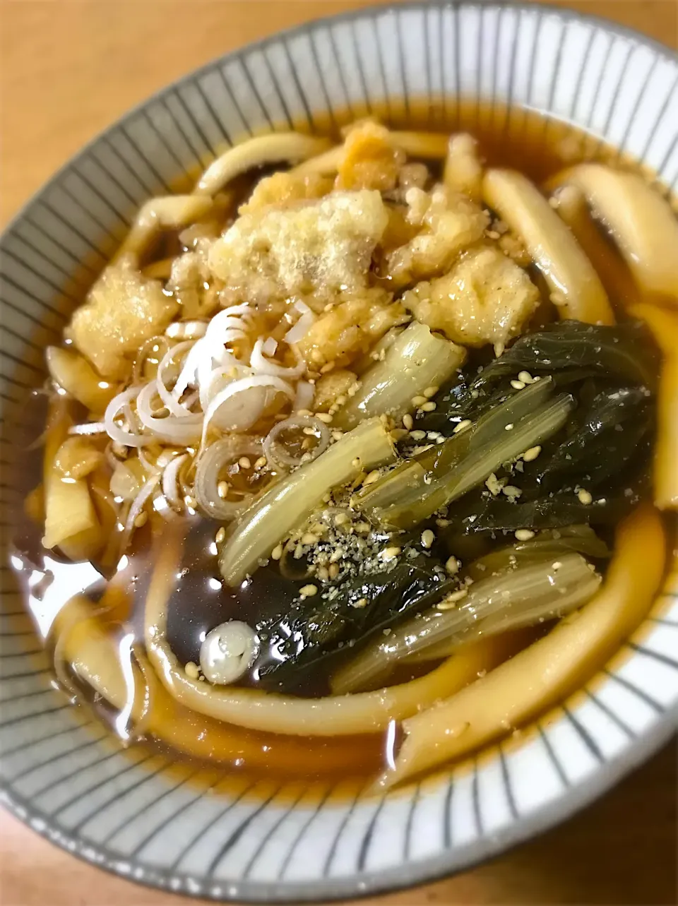 Snapdishの料理写真:秩父杓子菜漬けうどん|deekay71さん