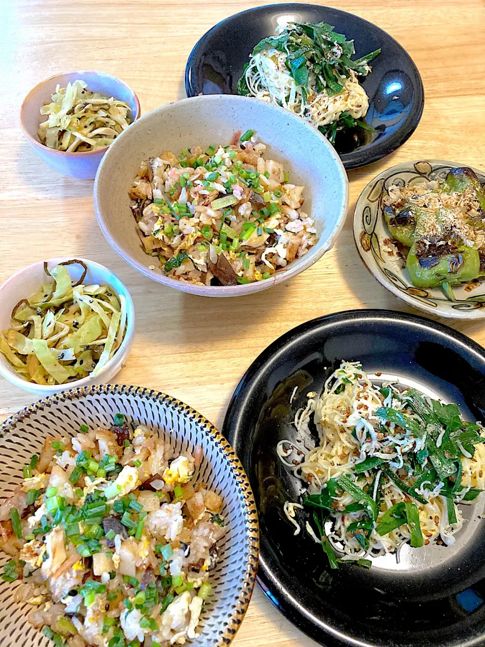 テレビでやってた📺くっつかない素麺チャンプルー(茹でた麺を卵マヨに絡めてから炒める)美味しくできました🙆‍♀️|さくたえさん