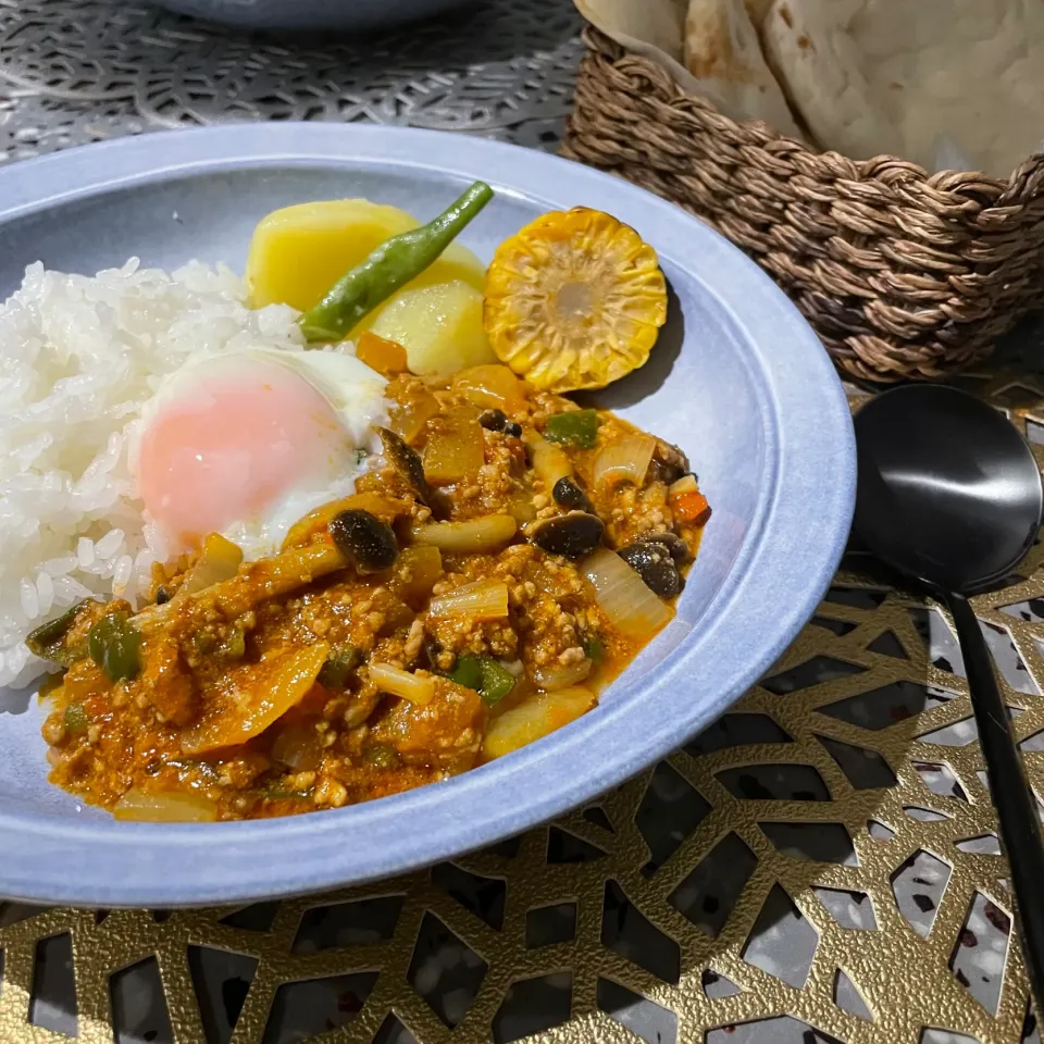 コロコロ野菜のドライカレー|AKUBI*:ஐ(●˘͈ ᵕ˘͈)さん