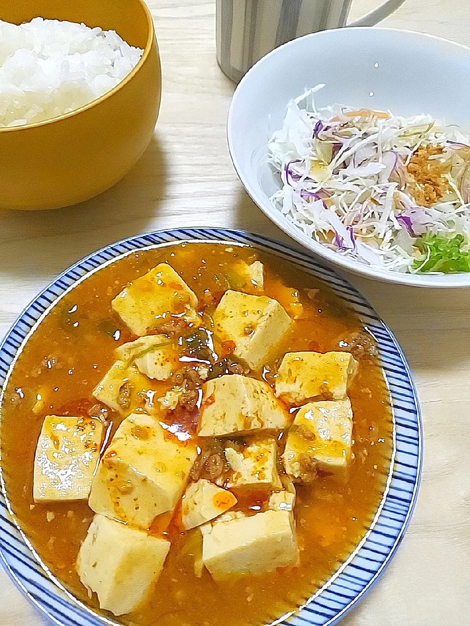 麻婆豆腐 ＆ サラダ|すばるさん