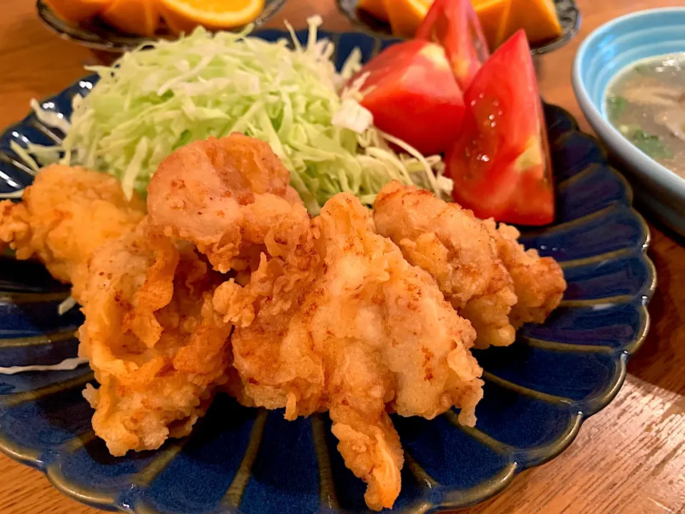 鶏唐揚げ(しいたけ茶風味)|いちごさん