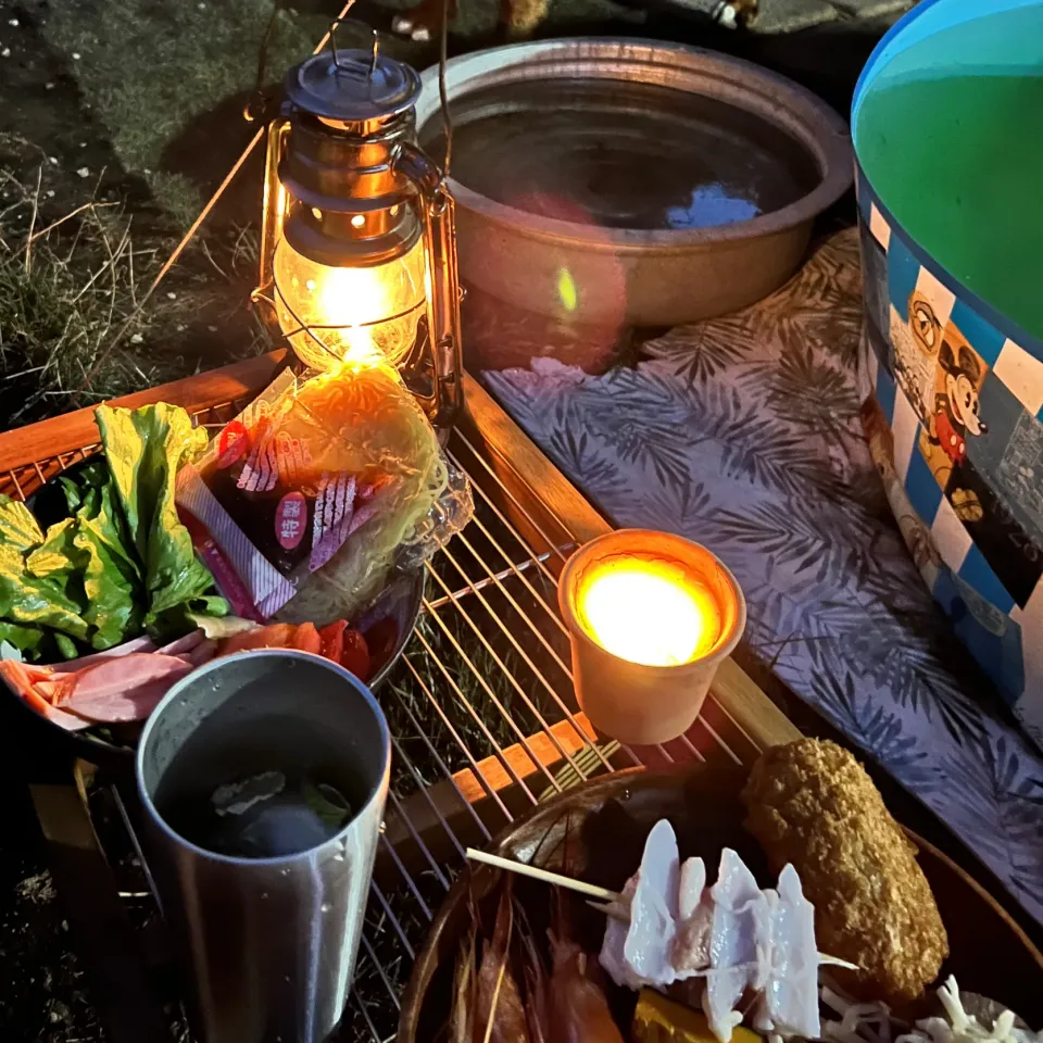 花火見ながら焼き鳥パーリー|ミカさん