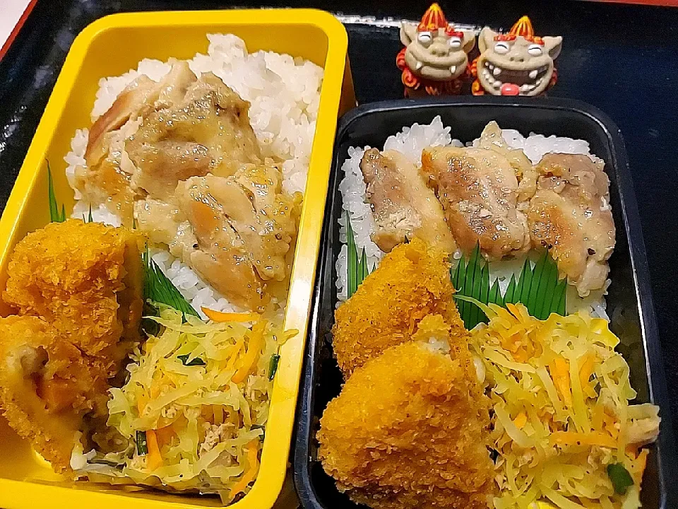 夫弁当、娘弁当|みどりさん