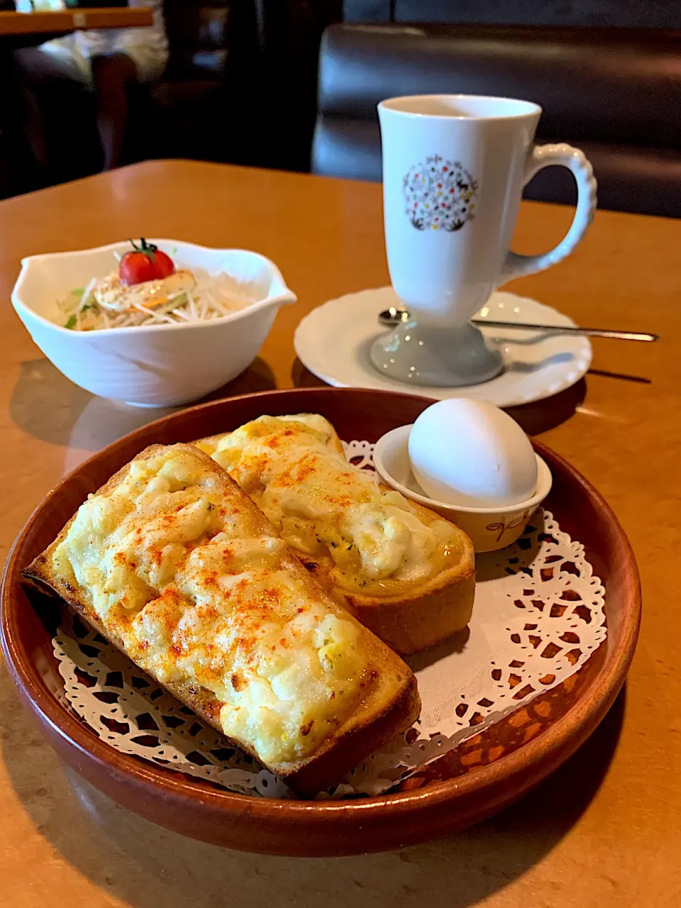 ポテサラトーストセット|みゃ〜・はつさん