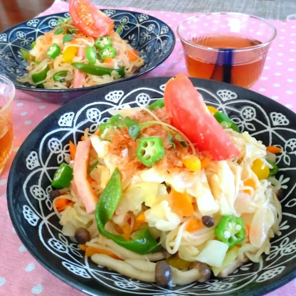 マヨネーズ入り焼きそうめん|cherry🍒さん