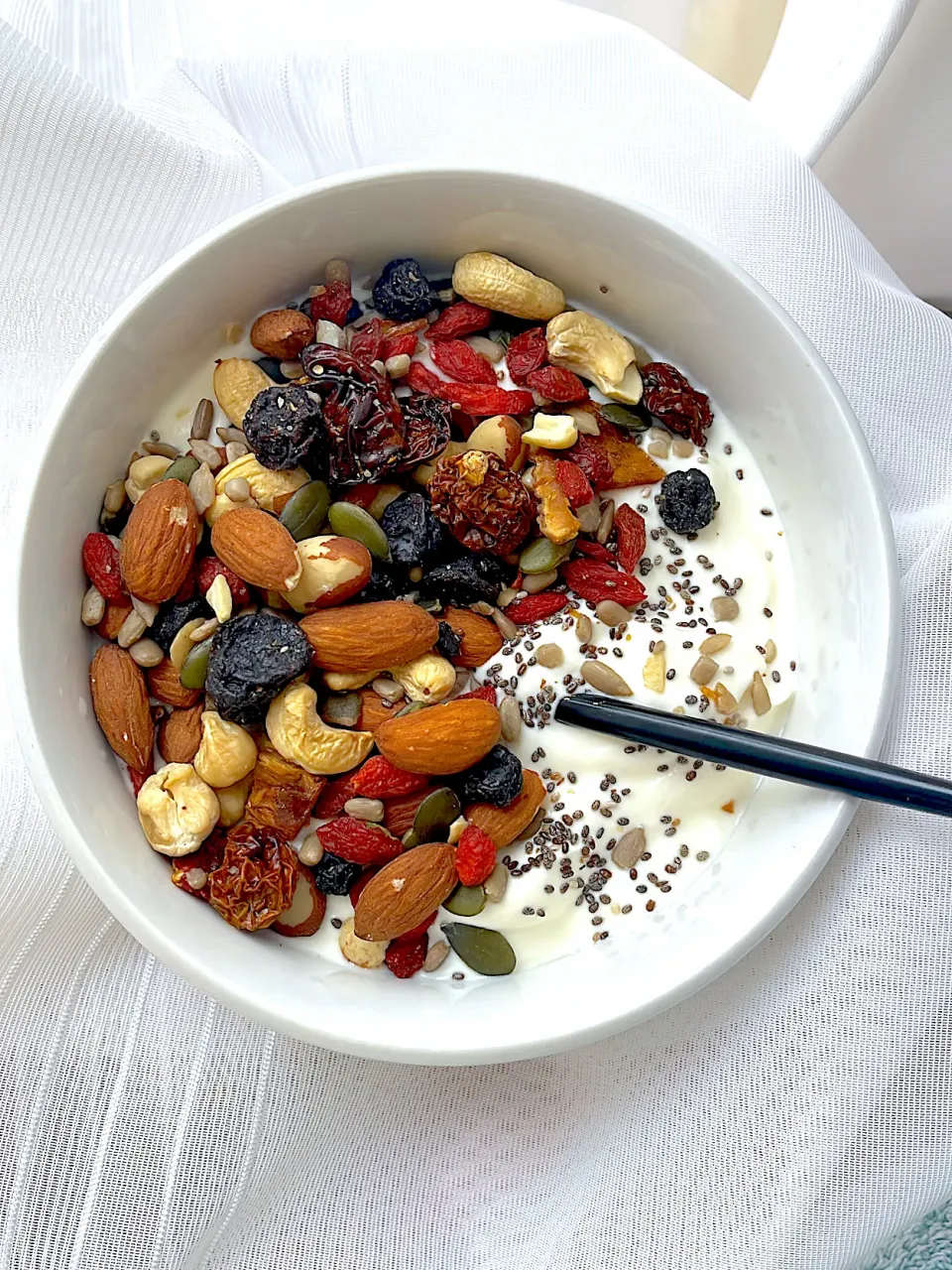 Greek yogurt and dry fruits|hitjeviさん