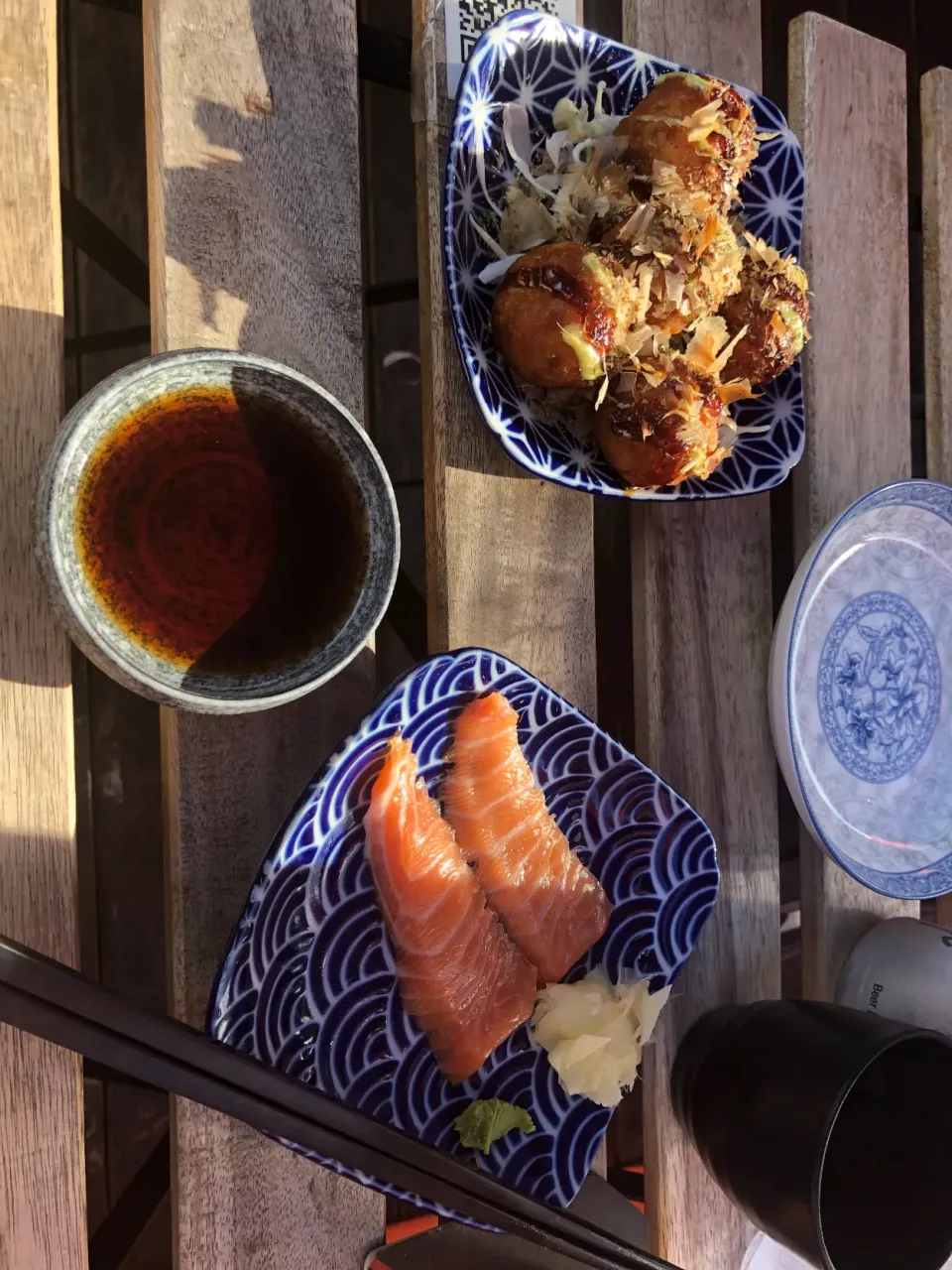 Salmon sashimi & Takoyaki|BentoFoxさん