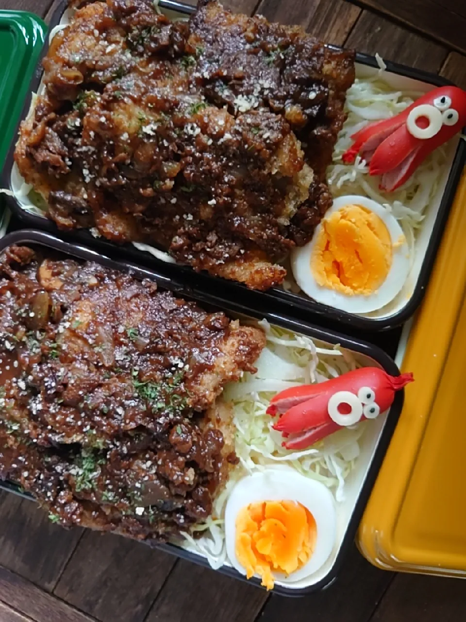 漢の…自分用👔と妻用🎽カレーではなくカツハヤシ弁当🍱|ᵏᵒᵘさん