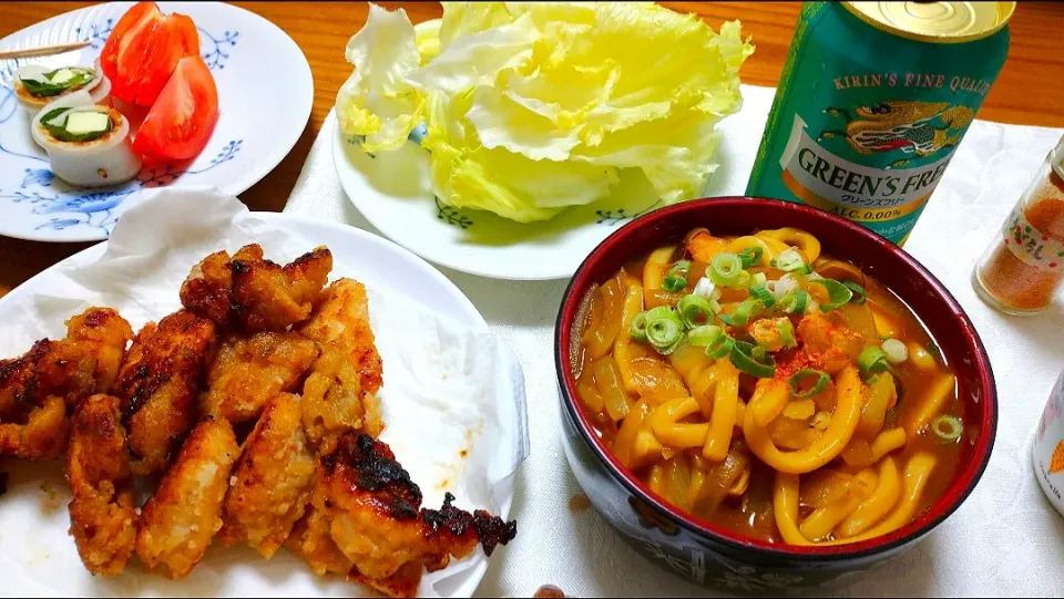 8/17の夕食
カレーうどん🍜
鶏むね肉の唐揚げ|卯月さん