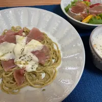 Snapdishの料理写真:ジェノベーゼパスタ|青菜さん