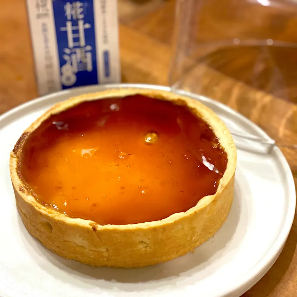 糀甘酒焼きプリンタルト☺︎|まめすけ。さん