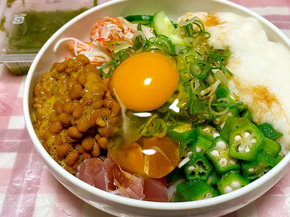 ねば〜る丼|くろねこっく🐈‍⬛さん