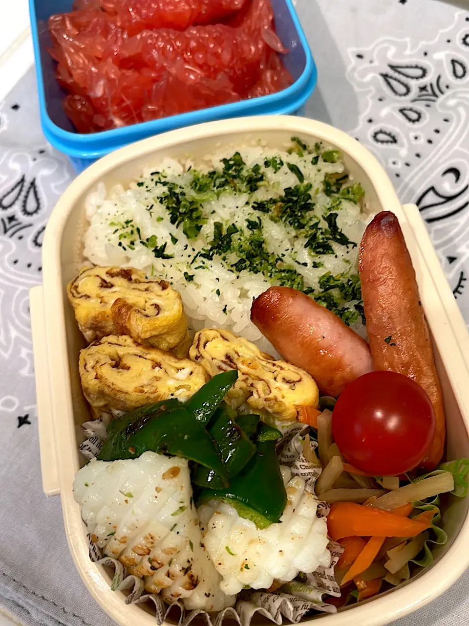 Snapdishの料理写真:イカソテー弁当|雑草シェリーさん