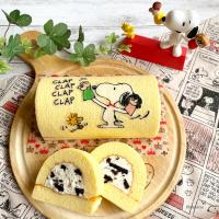 スヌーピーの抹茶ロールケーキ Namimo Snapdish スナップディッシュ Id 4xjmua