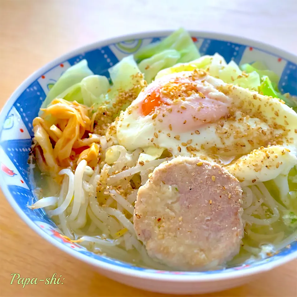 サッポロ一番塩ラーメン　麺なし野菜増し|パパ氏さん