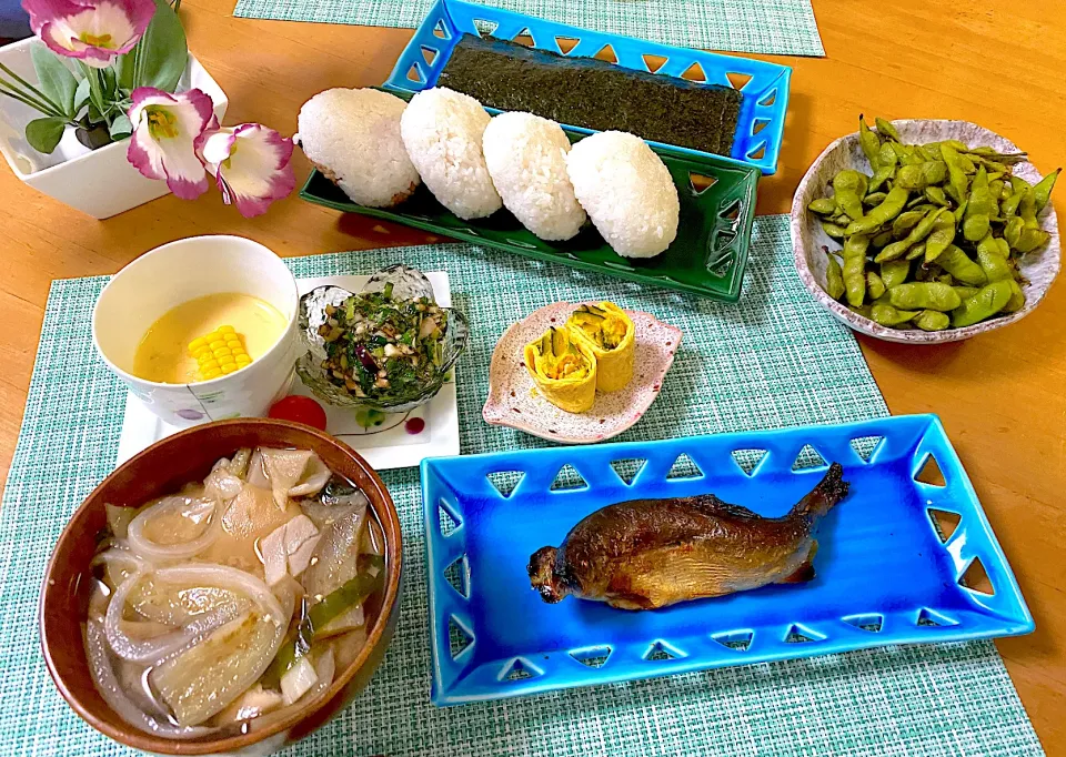 娘が帰省した当日の朝ごはん🎶🐔🐣✨|ぽっちさん