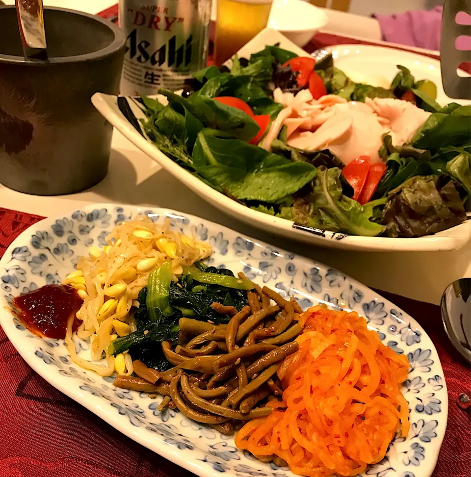 ナムル＆鳥ハムのサラダ🥗➰🍻😋|ナムナムさん