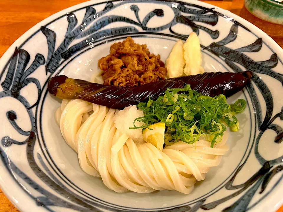 茄子肉ぶっかけうどん🍆|yokoさん