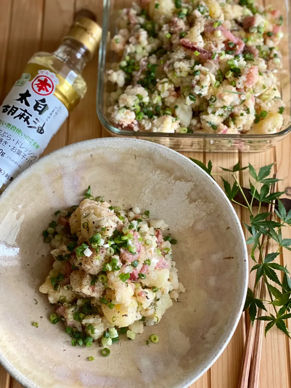 🦑🥔🌿いかの塩辛ポテトサラダ|ゆきぽん@ゆきの家飲み料理さん