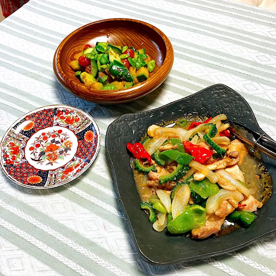 grandmaの晩ごはん☆鶏肉の野菜入り生姜焼き|kaoriさん