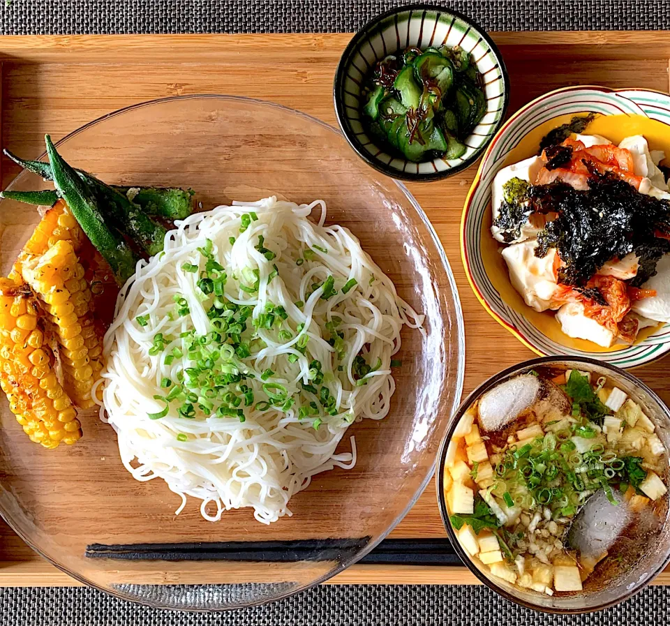 Snapdishの料理写真:そうめんランチ🥢|ともえ☆さん