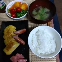 Snapdishの料理写真:休日の朝ご飯兼昼ご飯|マスチさん