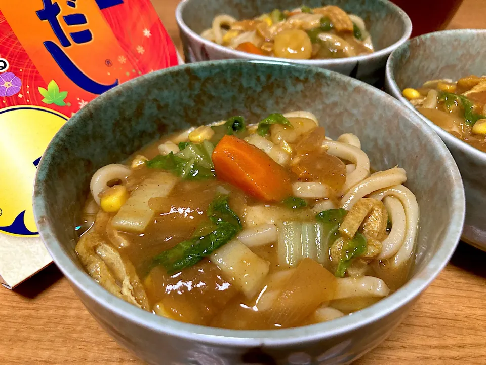 ＊カレーの翌日は、ほんだし入れてカレーうどん🍜＊|＊抹茶＊さん