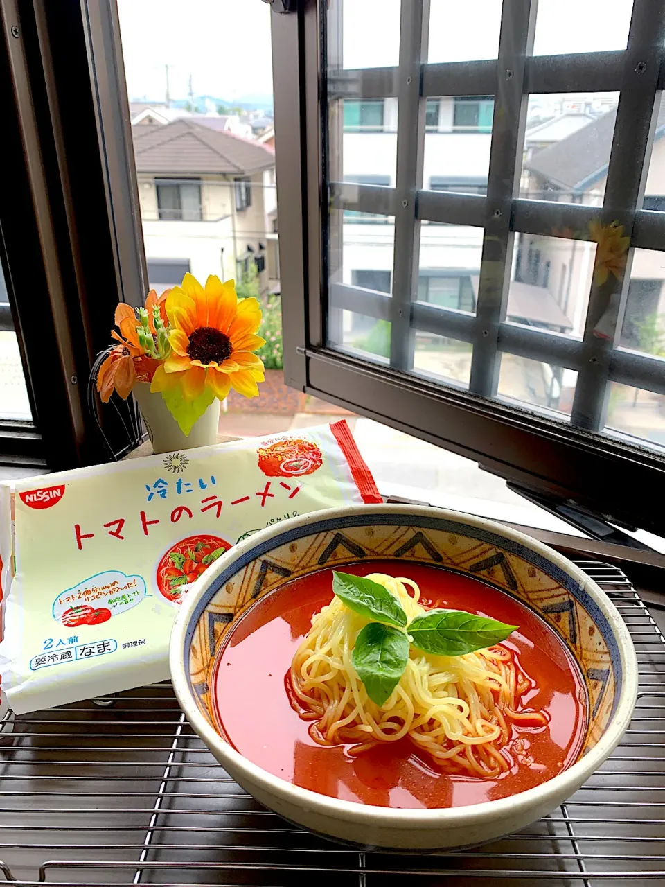 冷たいトマトラーメン🍜|ビーグルさん