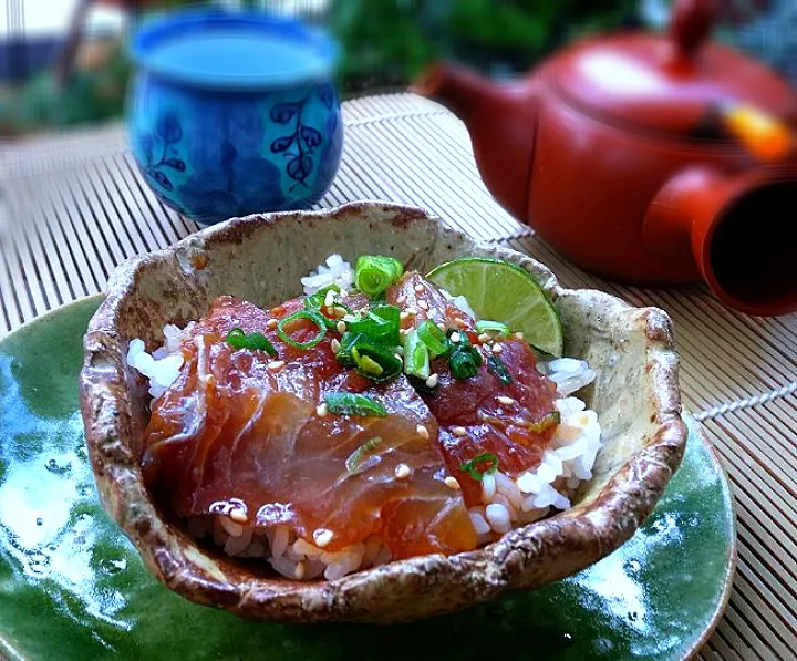 愛南の鯛の中華風漬け丼|ぶりさんさん