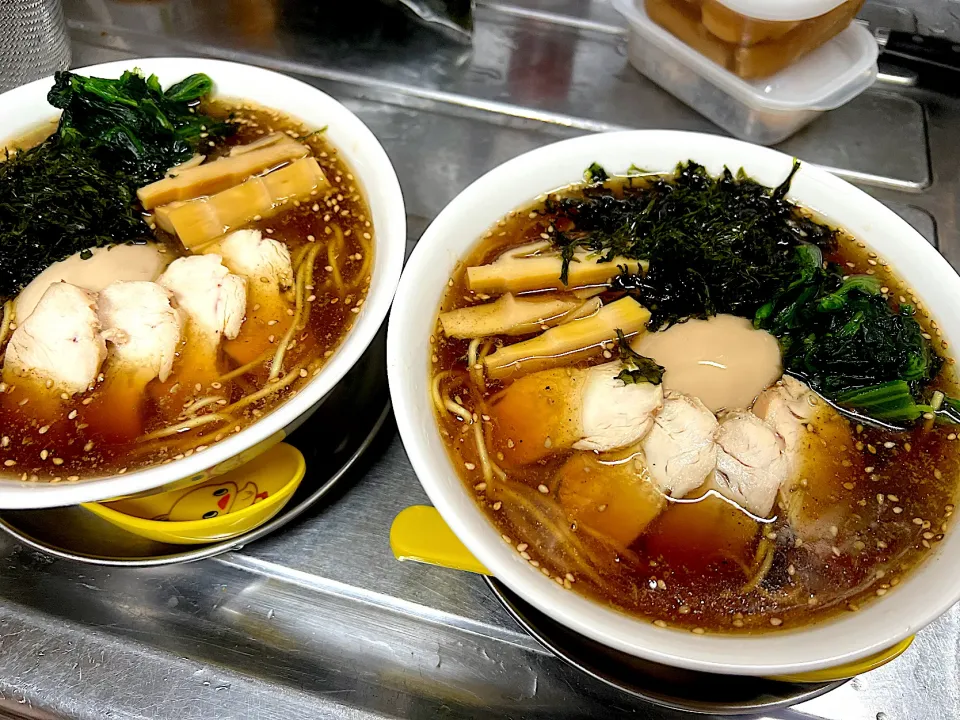 自家製煮卵入りあっさり醤油の中華そば|さくたろうさん