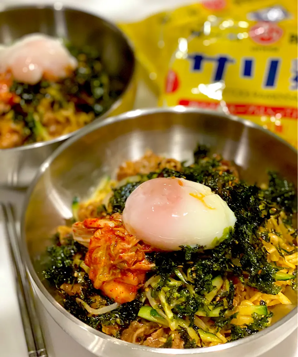 Snapdishの料理写真:サリ麺でビビン麺🇰🇷|なのこさん