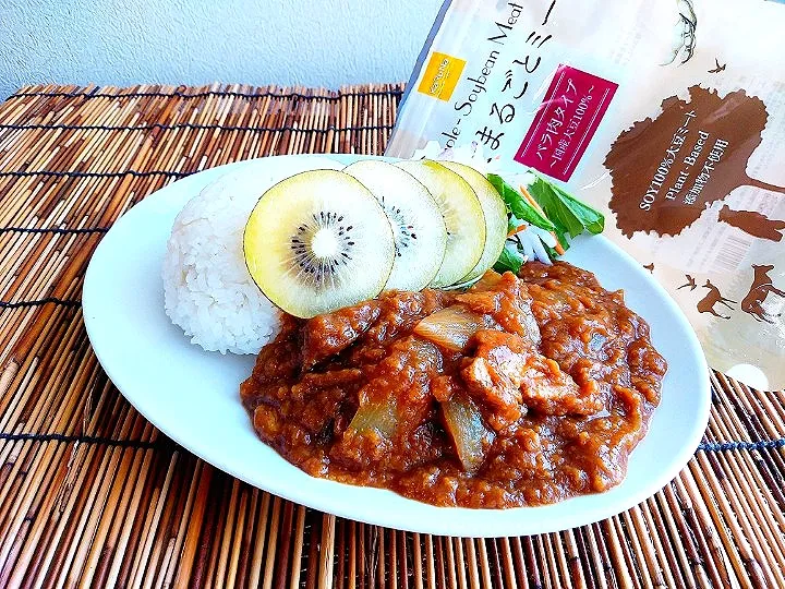 Snapdishの料理写真:大豆ミートを使って❕
✳️🌶スパイシーカレーライス✳️|ayaさん