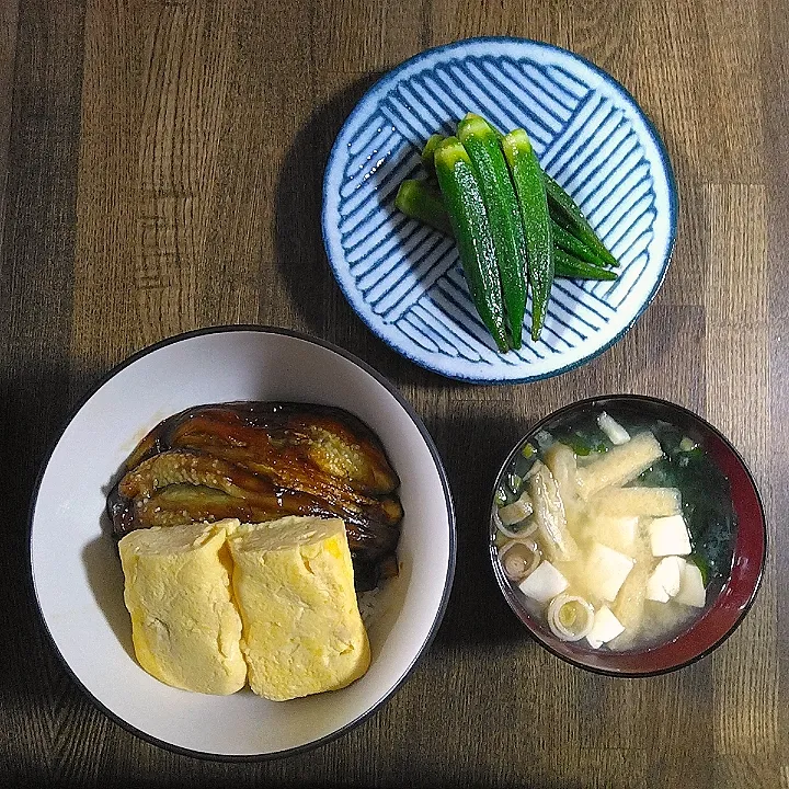 なすの蒲焼き丼|もぐさん