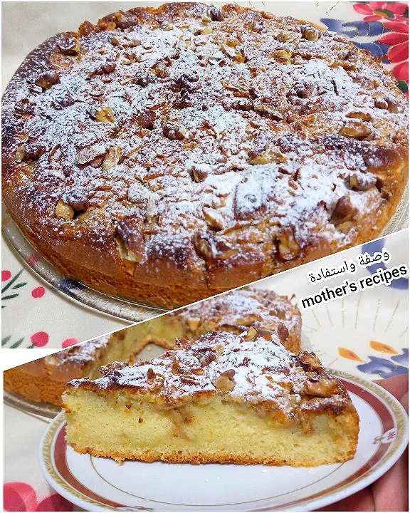 apple 🍎 cake very soft and yammy
Just just need 2apples and 10min to make it 👌 Full recipe her 👇👇 welcome 
https://youtu.be/WpSfqeHU4hE|وصفة واستفادة mother's recipesさん