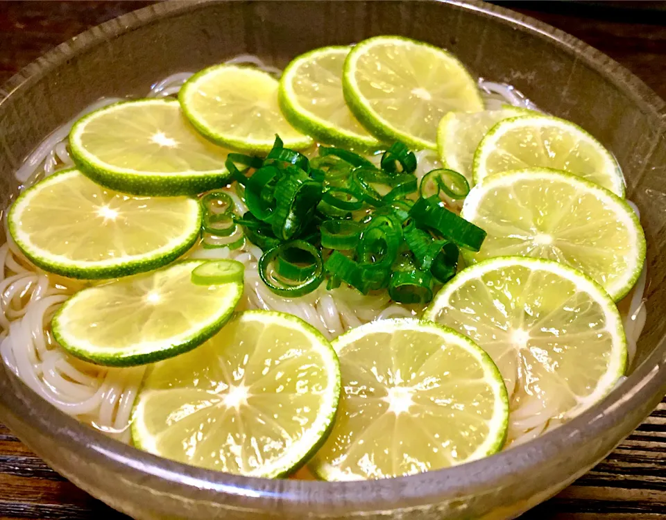 昨日の〆                                                     「すだちぶっかけ素麺」|mottoさん