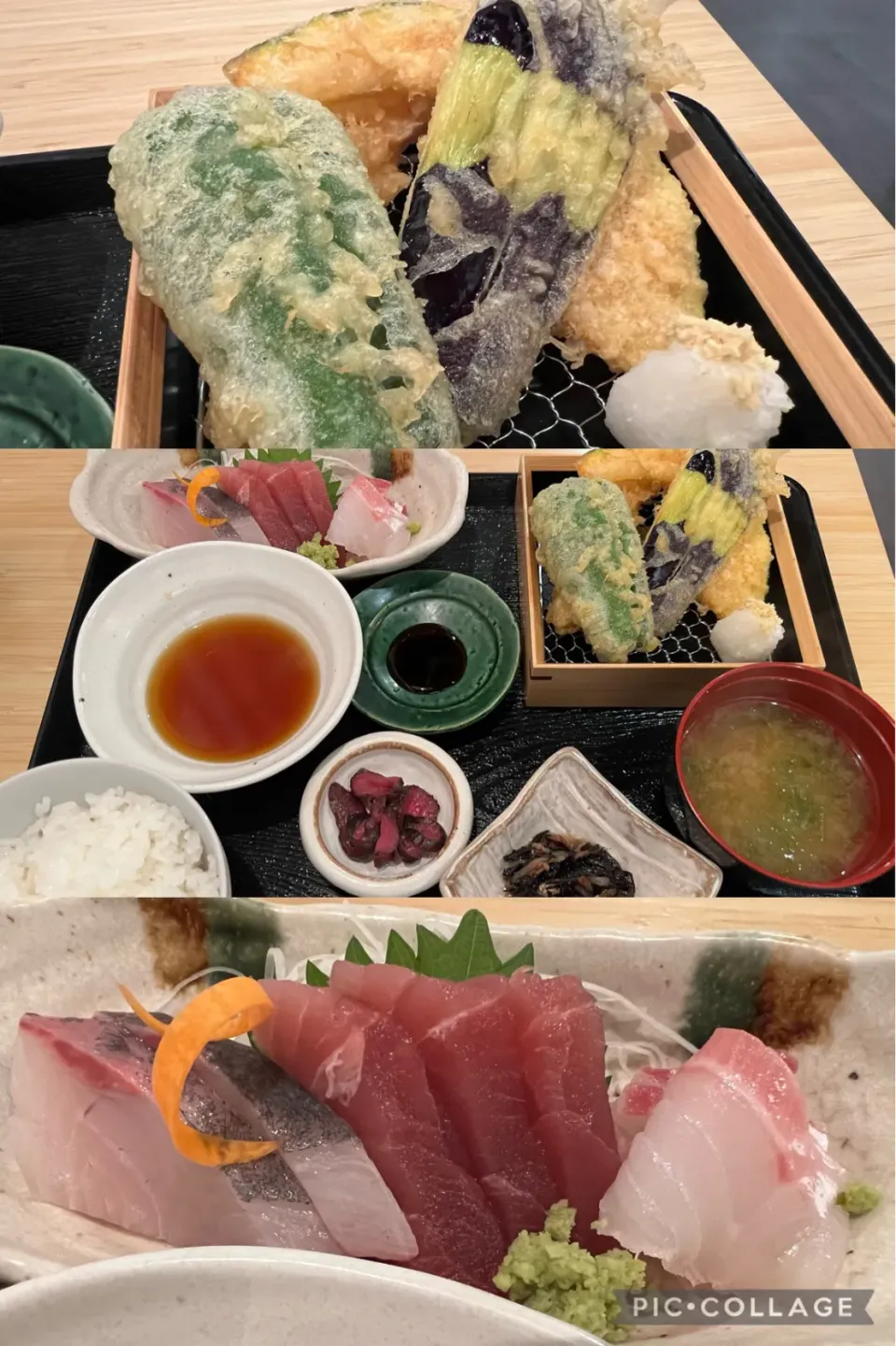 本日の出張ランチは天麩羅刺身定食を。@天ぷら割烹えん　小田原。美味しくいただきました。|sniper66さん