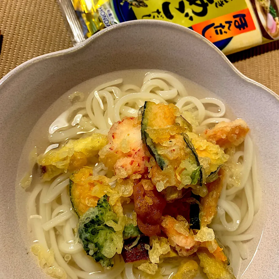 Snapdishの料理写真:お惣菜でうどん|Kaoriさん