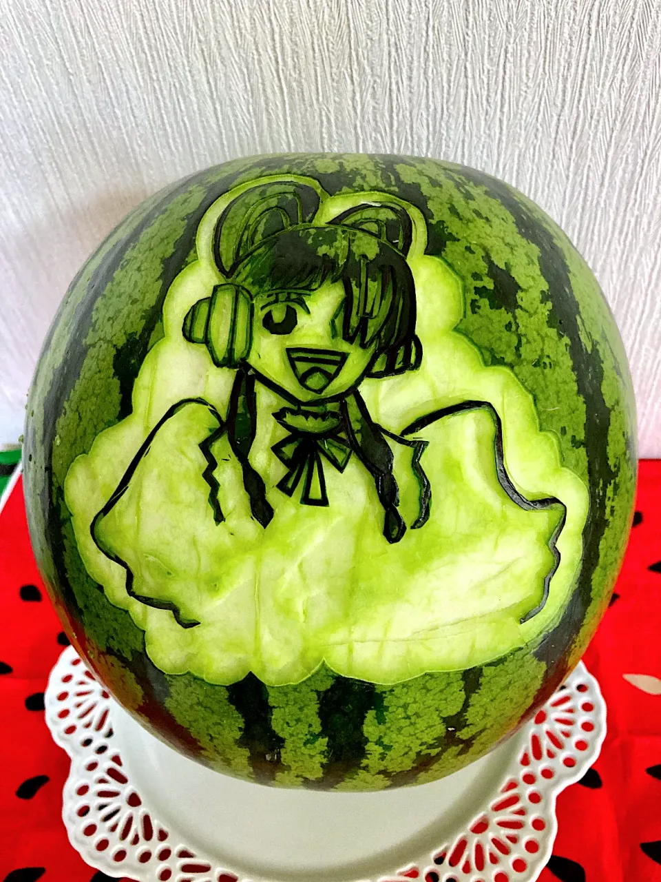 Snapdishの料理写真:🍉スイカでワンピースのウタ|ゆりゆりさん