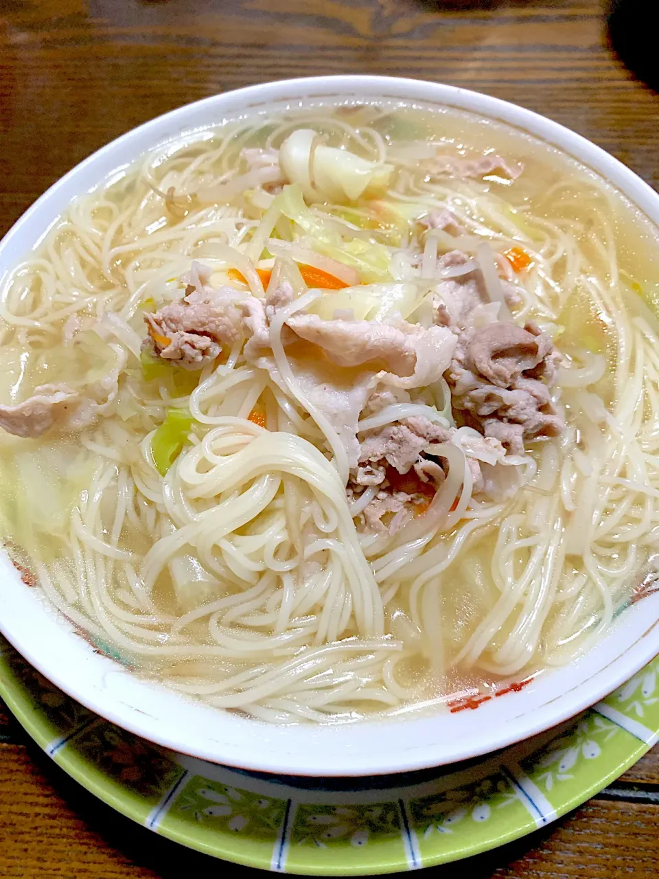 そうめん在庫整理^_^煮麺に中華風^_^|きよっさんさん