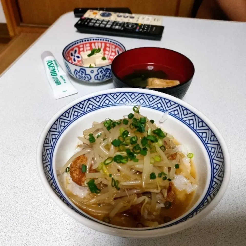 もやしあんかけカツ丼。|ariyo4200さん