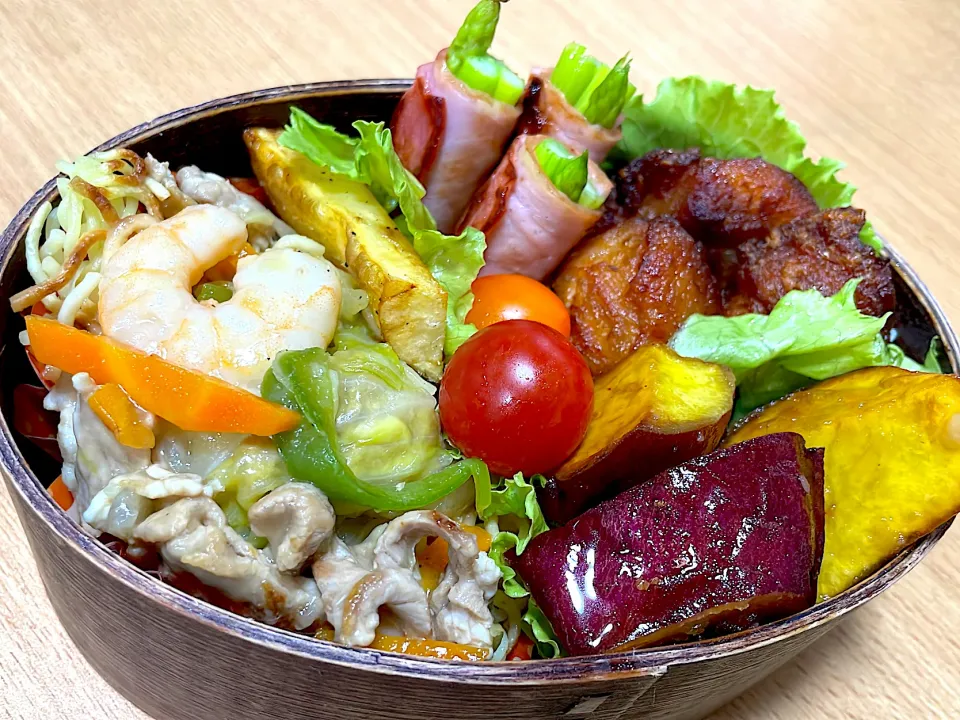 Snapdishの料理写真:あんかけかた焼きそば弁当|ちかちかさん