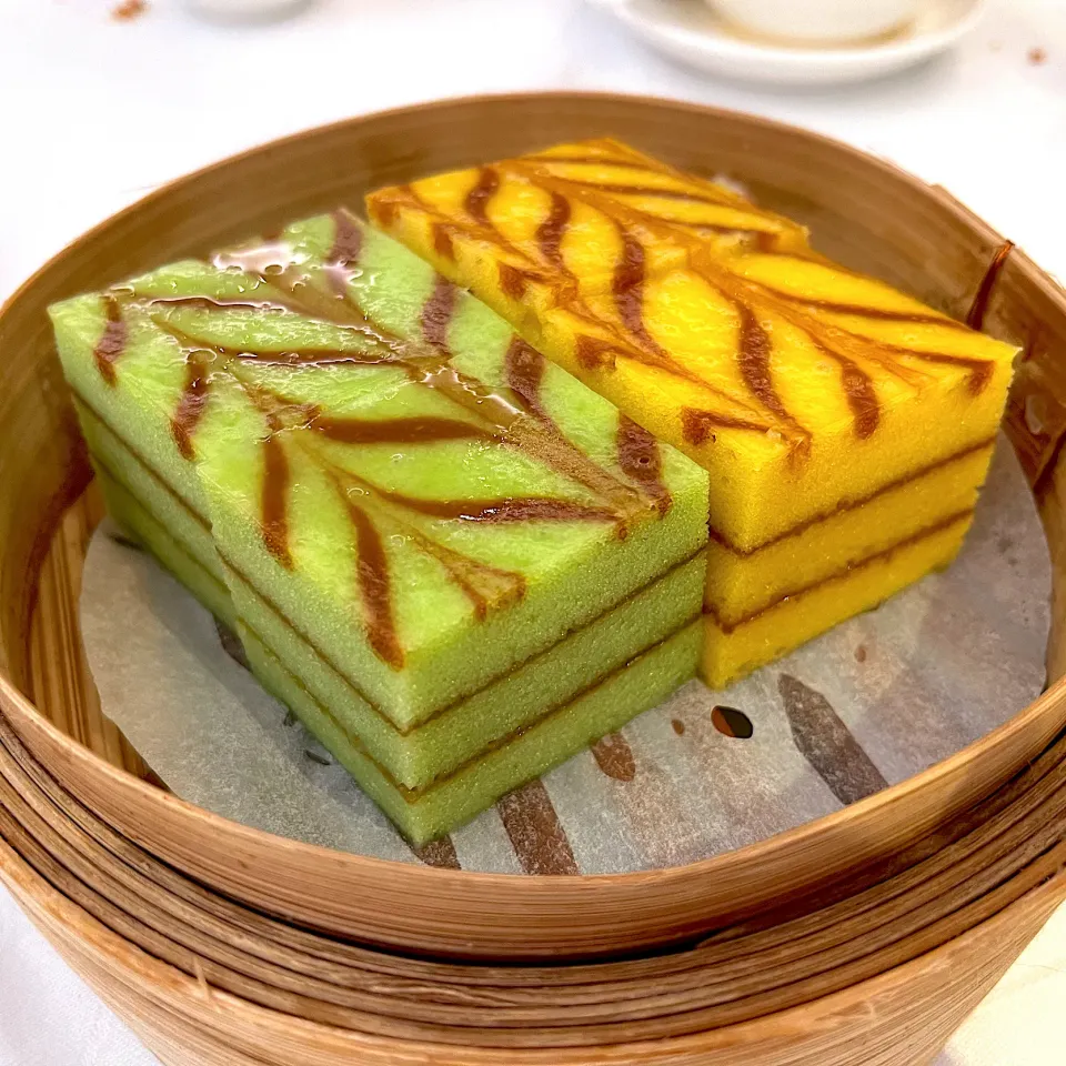 Pumpkin and pandan pudding|skyblueさん