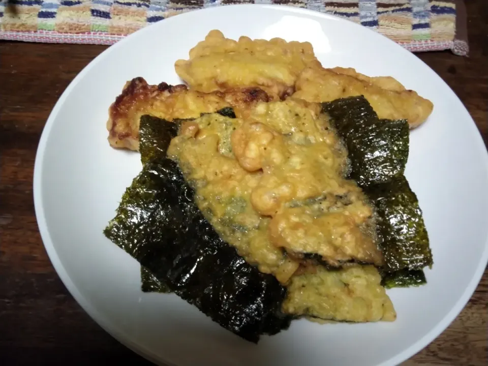 カレーチーズ味の豚ロース天と海苔天|にんにくと唐辛子が特に好き❤️(元シャリマー)さん