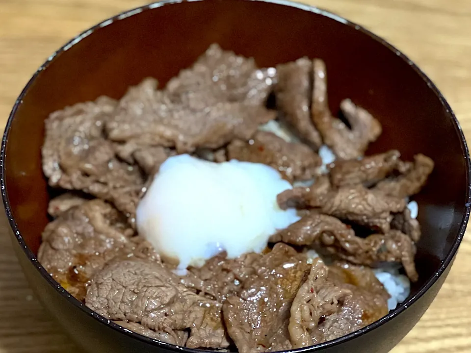 ☆牛バラカルビ焼肉丼|まぁたんさん