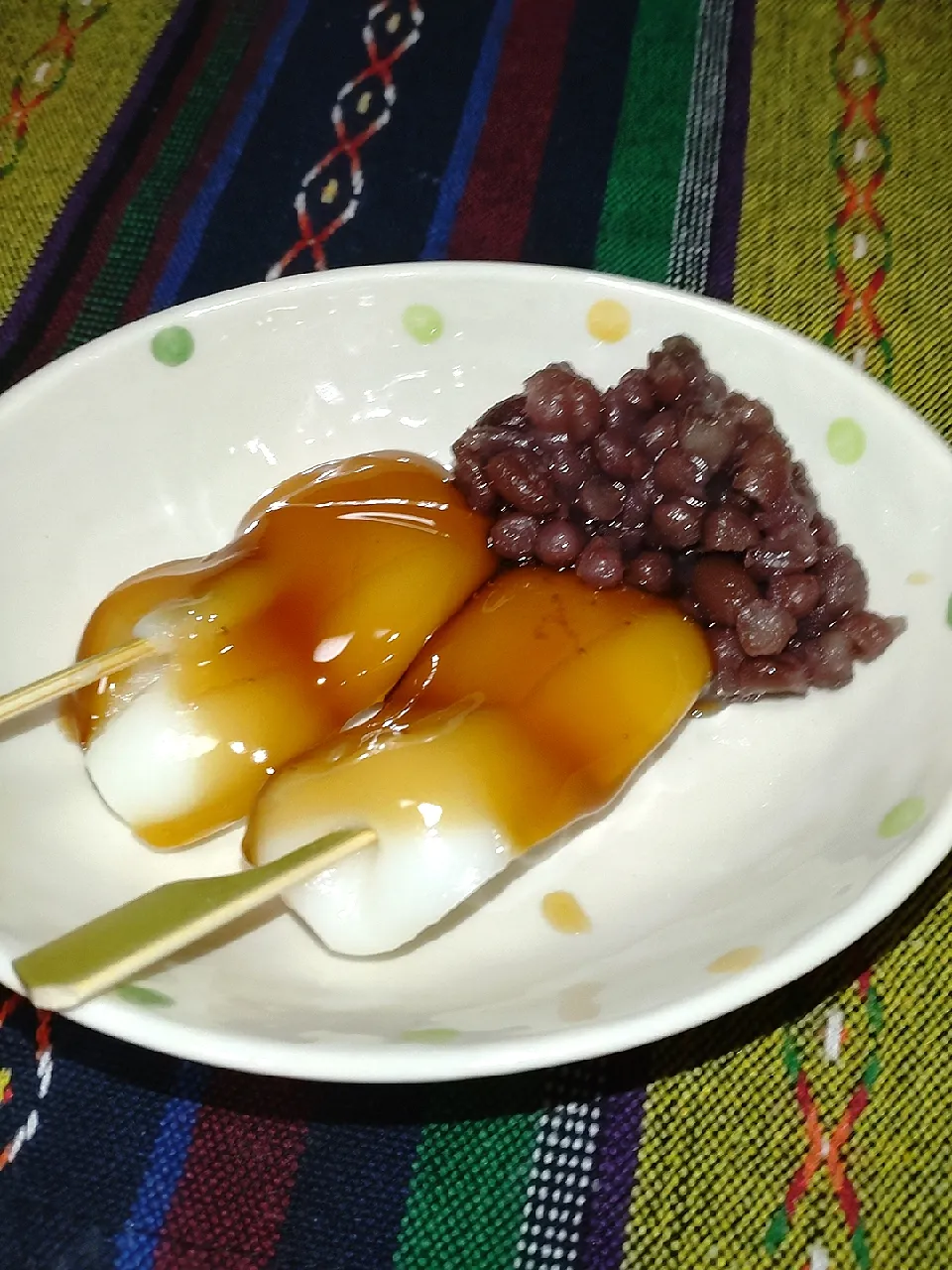 和菓子
みたらし団子とあずき|かめちゃんさん